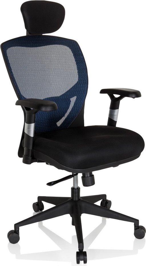 VENUS BASE - High End Bürostuhl Blau / Schwarz