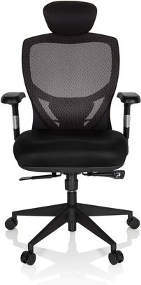 VENUS BASE - High End Bürostuhl Silbergrau/Schwarz