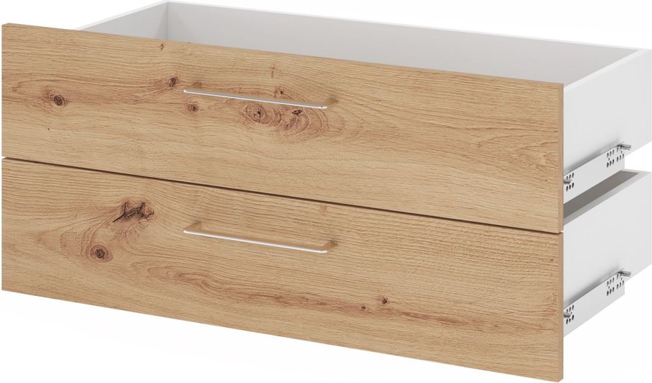 FlexWall | 1 OH | 2 Schubkästen - Asteiche