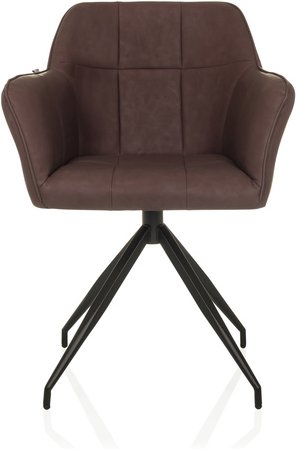 ELVERUM SPU - Esszimmerstuhl Dunkelbraun