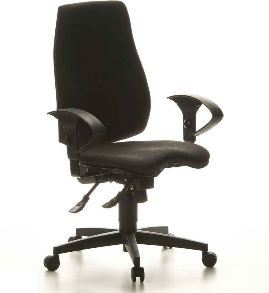 SYDNEY PRO - Profi Bürostuhl Anthrazit Stoff