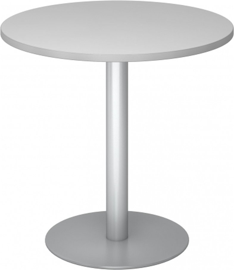 Thumbnail - BISTRO F80R S - System Konferenztisch Grau Silber Ø 80