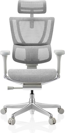 ERGOHUMAN SLIM G GEN2 | Netz - Luxus Chefsessel Hellgrau