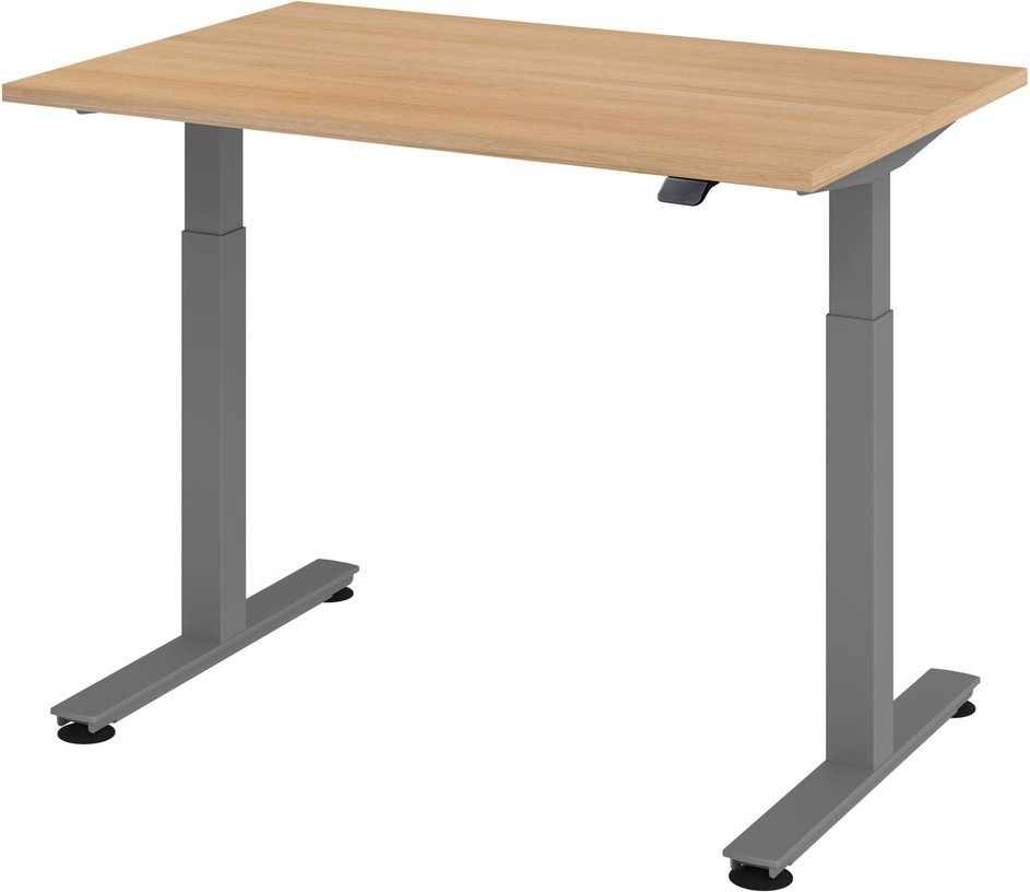 XMST 12 G | 120x80 | Schreibtisch elektrisch höhenverstellbar - 120 x 80 Eiche elektrisch höhenverstellbar