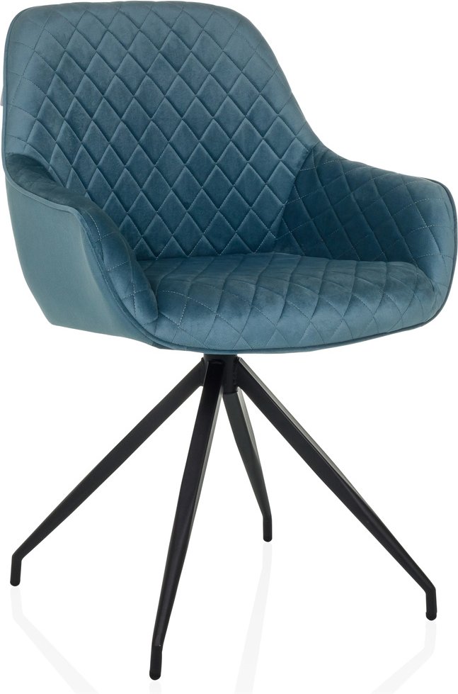 ELVERUM - Polsterstuhl Blaugrau