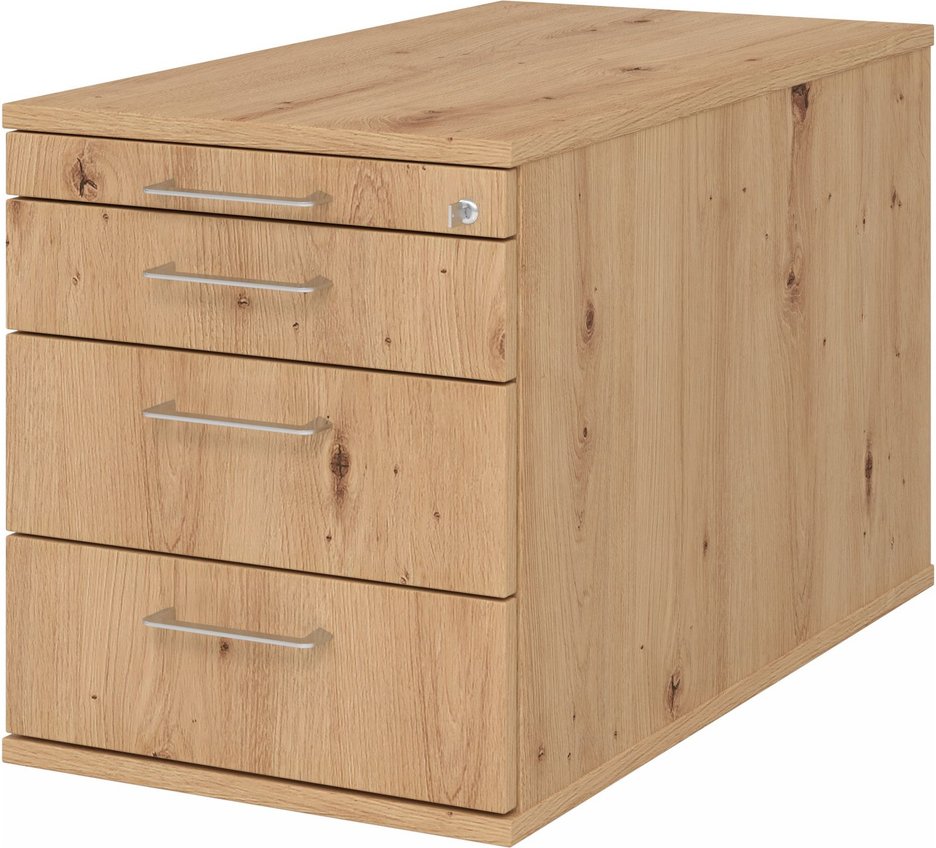 SIGNA TC30 BS - Rollcontainer Asteiche Bügelgriff Metall