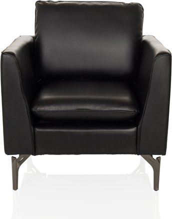 BAVERO | 1-Sitzer | Kunstleder - Loungesessel Schwarz