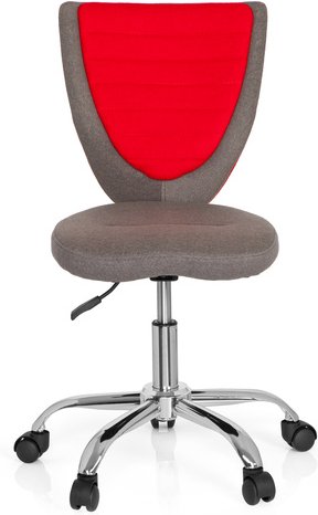 KIDDY COMFORT - Kinderdrehstuhl Grau / Rot