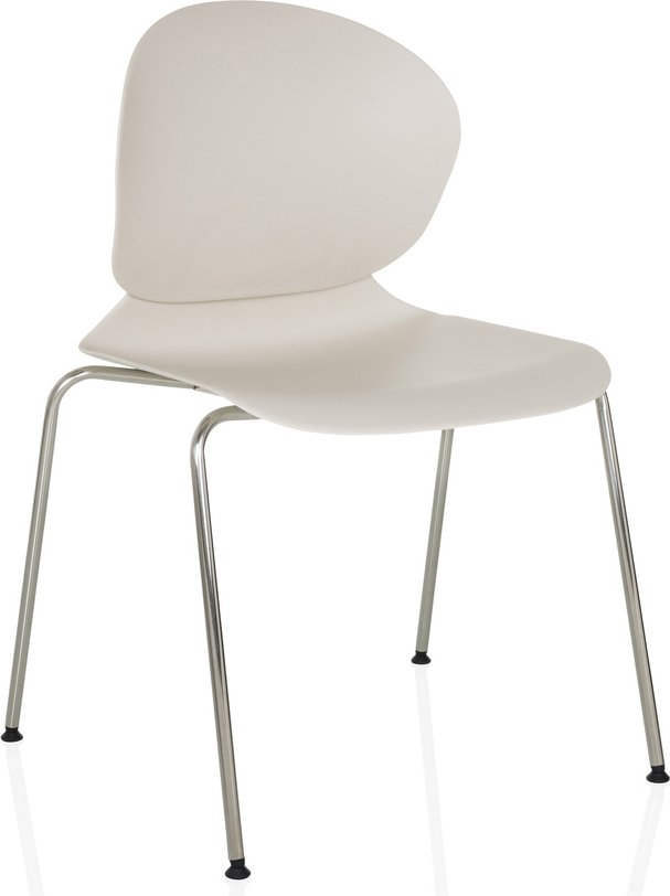 T36 VI - Vierfußstuhl Weiß