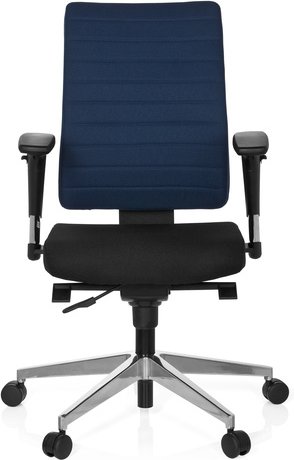 PRO-TEC 350 - Profi Bürostuhl Schwarz / Blau