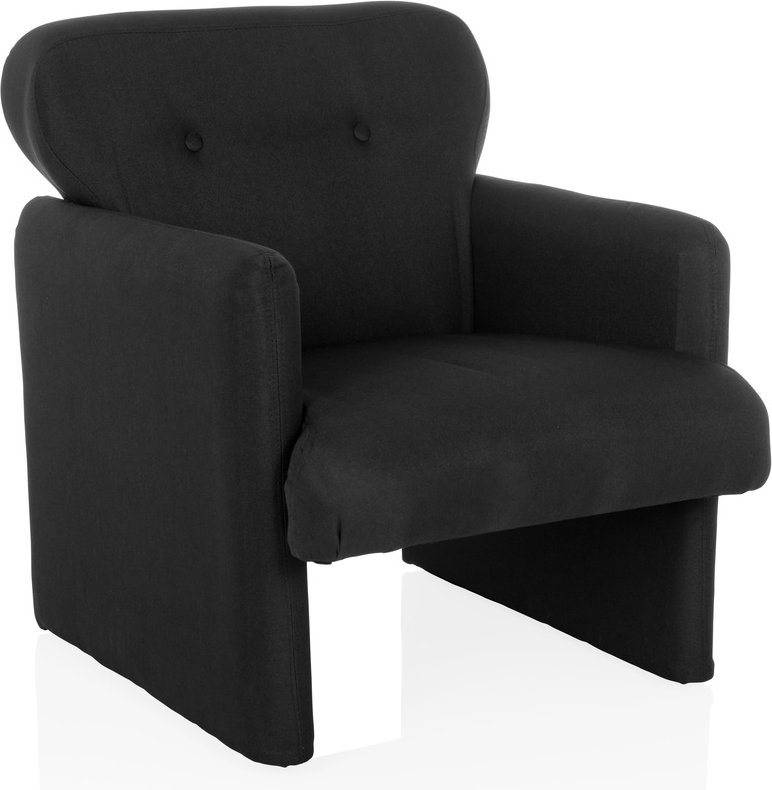 CARIPITO | 1-Sitzer | Stoff - Loungesessel Schwarz