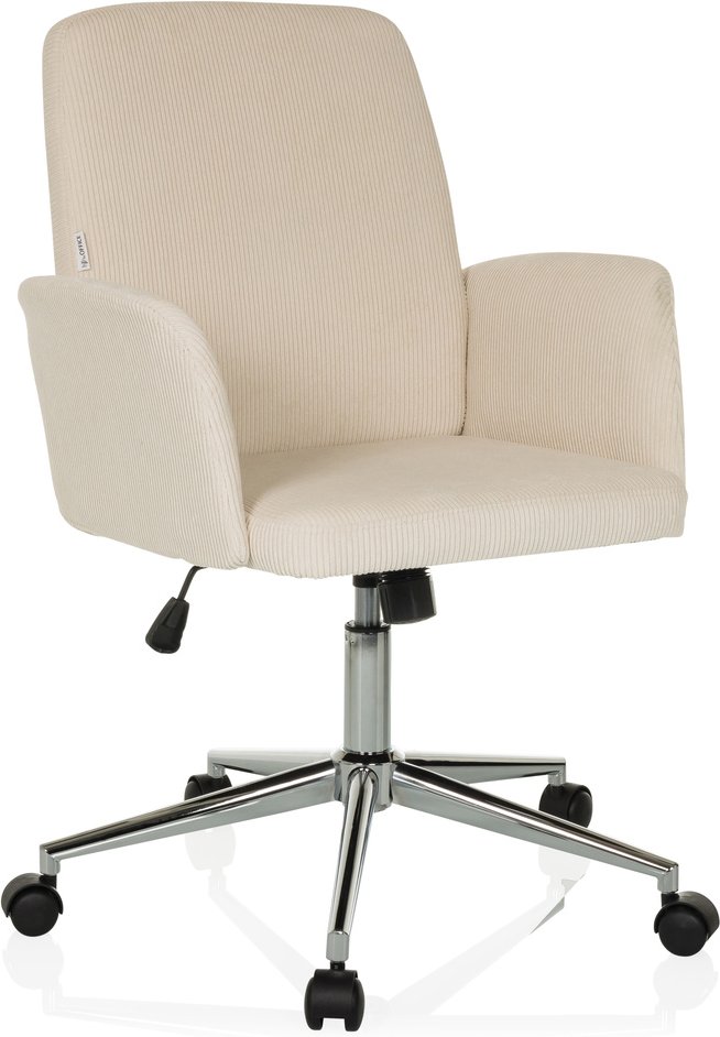 SOLAO CORD - Home Office Bürostuhl Beige