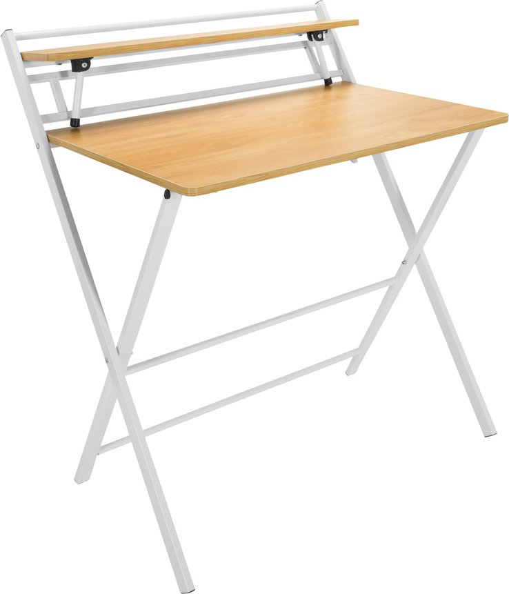 EASY CLAP | 92x84 - Klappschreibtisch Eiche hell/Weiß