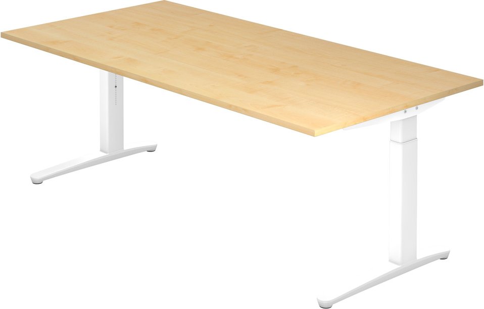 XTRA XB 2E WW | Schreibtisch - Ahorn 200 x 100 höhenverstellbar