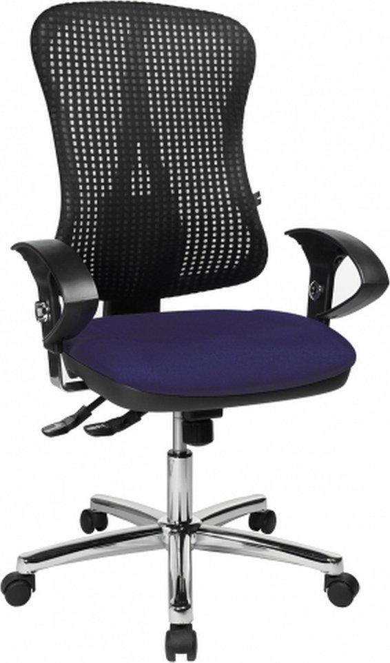 HJH SOLUTION DELUXE AL.U2 - Profi Bürostuhl Blau