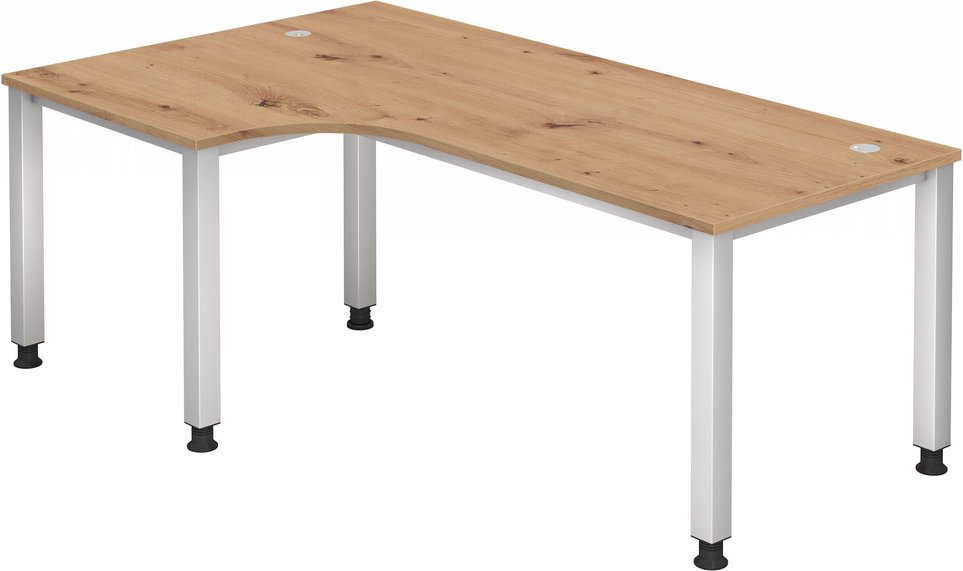 QUEO 82 S | Schreibtisch - 200 x 120 höhenverstellbar Asteiche