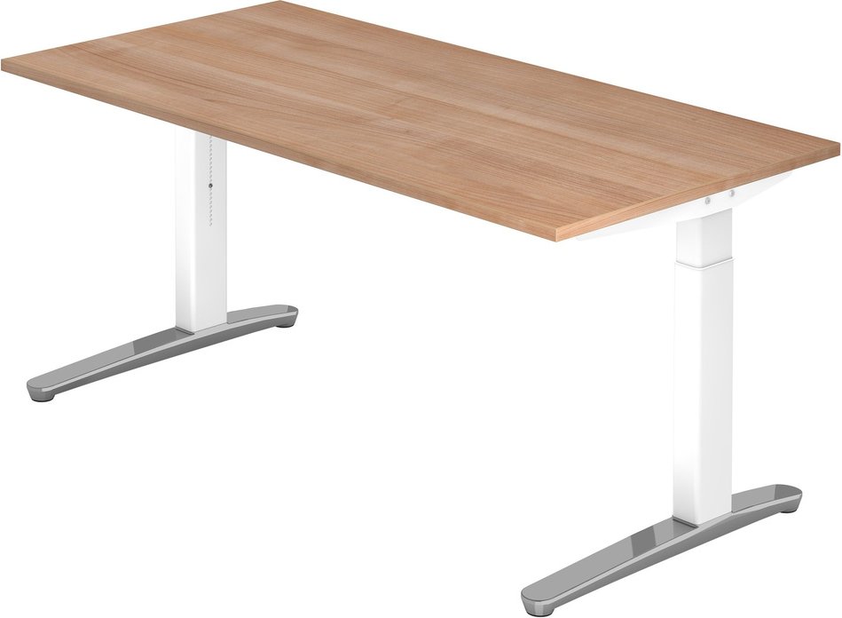 XTRA XB 16 WC | Schreibtisch - 160 x 80 Nussbaum höhenverstellbar