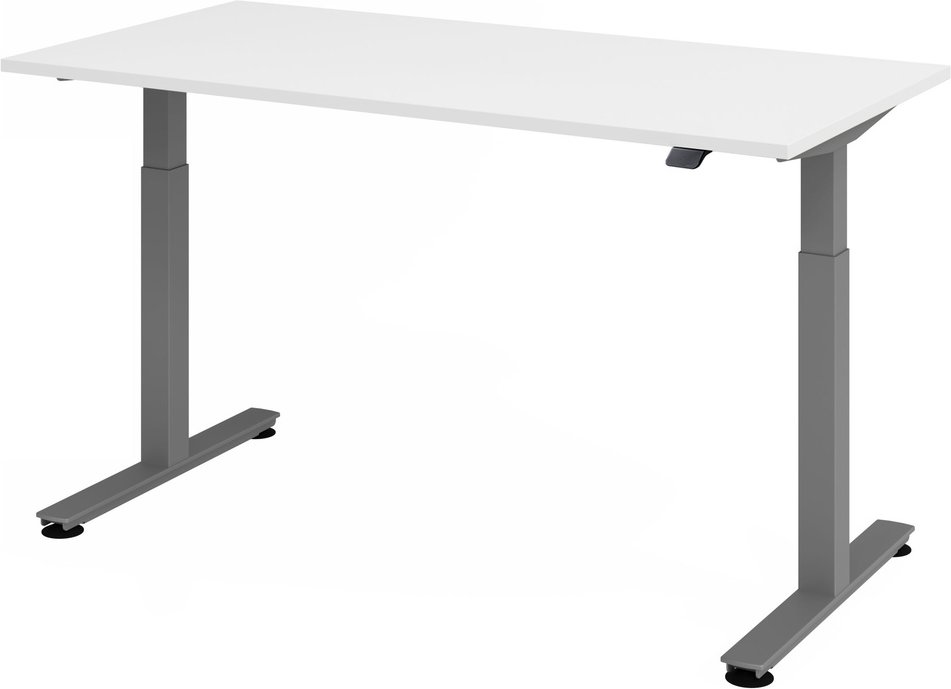 XMST 16 G | 160x80 | Schreibtisch elektrisch höhenverstellbar - Weiß 160 x 80 elektrisch höhenverstellbar
