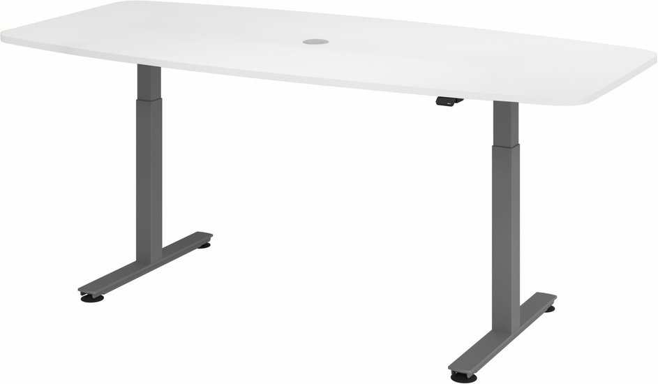 Thumbnail - XMST 22 G | 220x103 | Schreibtisch elektrisch höhenverstellbar - Weiß 220 x 103 elektrisch höhenverstellbar