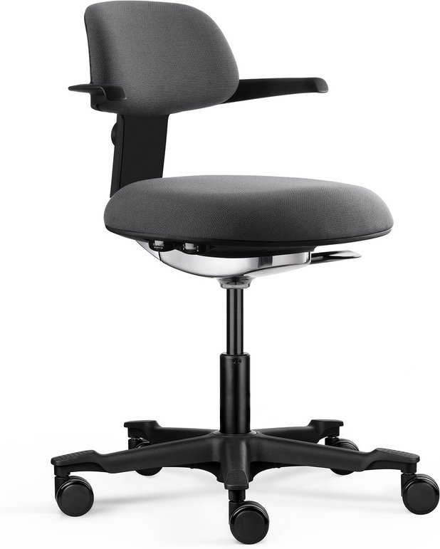 WORK 40 - Arbeitsstuhl Schwarz/Dunkelgrau