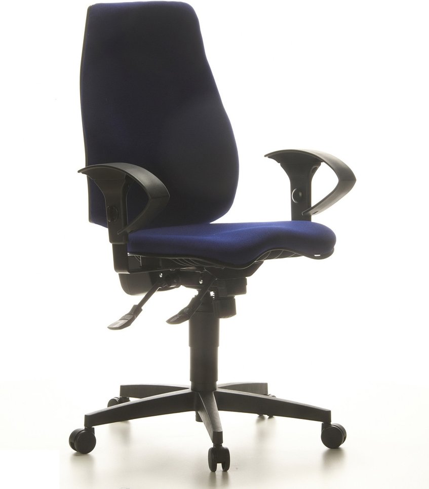 SYDNEY PRO - Profi Bürostuhl Blau Stoff