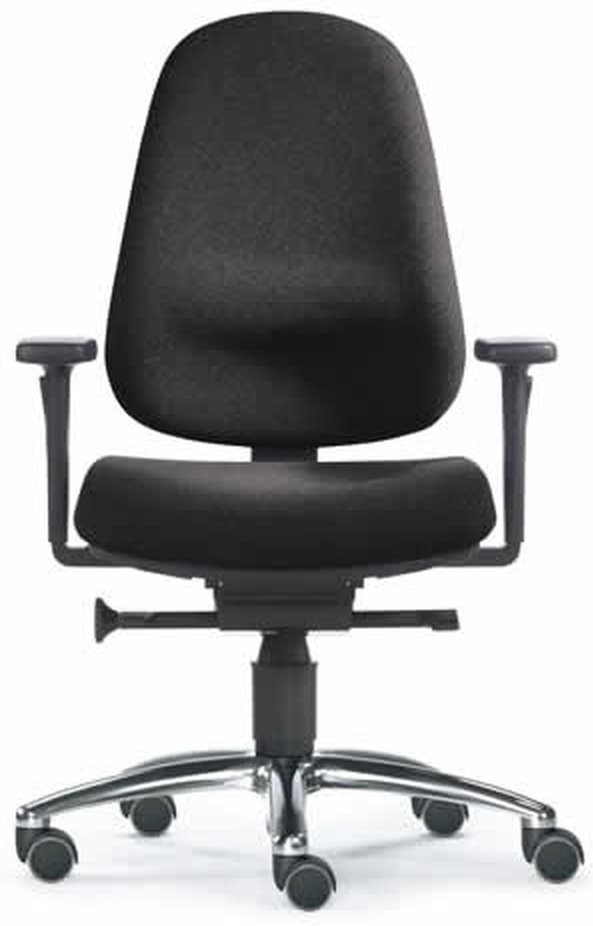 ZERO 12 - Profi Bürostuhl Schwarz Stoff