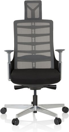 SKARIF - High End Bürostuhl Schwarz / Grau