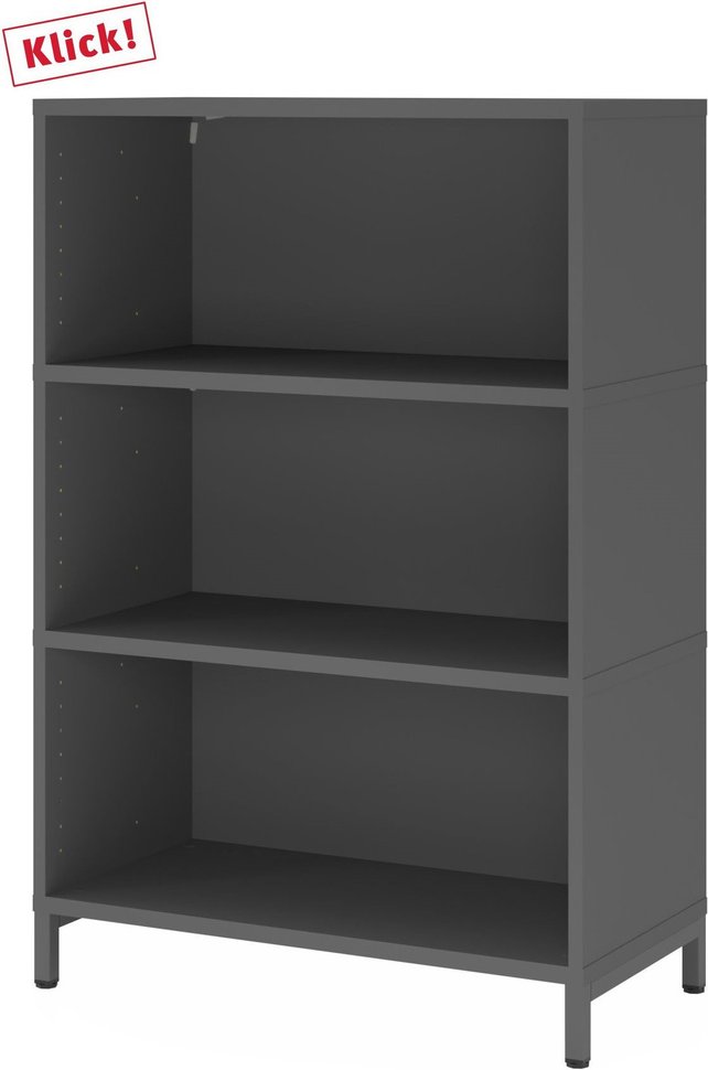 FlexWall | 3 OH | 3 x Korpus mit Sockelgestell - Graphit