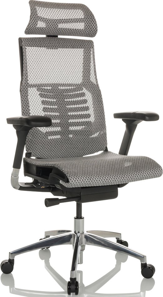 POFIT GEN2 - High End Bürostuhl Hellgrau