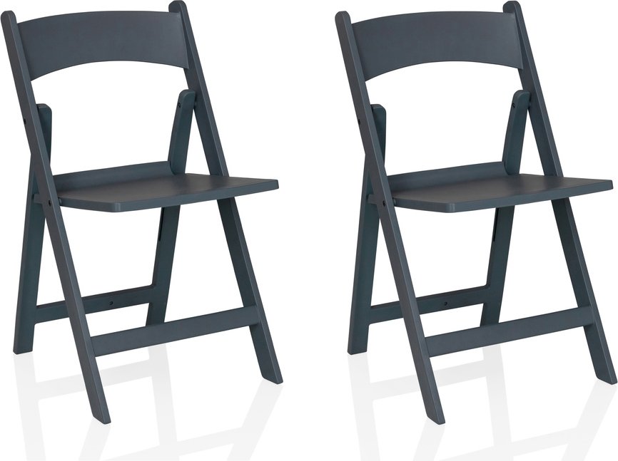 TRAVANO 1 2er Pack - Outdoor Stuhl Grau