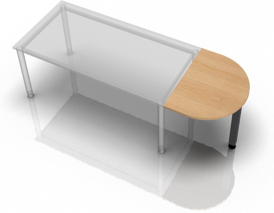 XBA60 G - Ansatztisch 60x80 Eiche