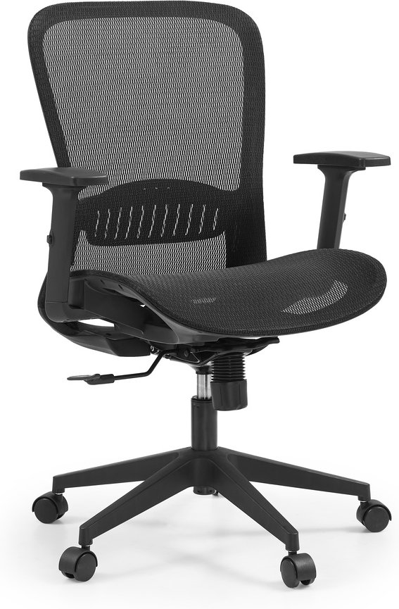Air Port 2 | Rücken Netz | Sitz Netz - Profi Bürostuhl Schwarz