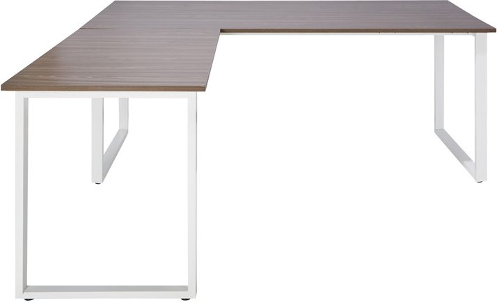 WORKSPACE XL I | 180x180 - Eckschreibtisch Grau / Weiß