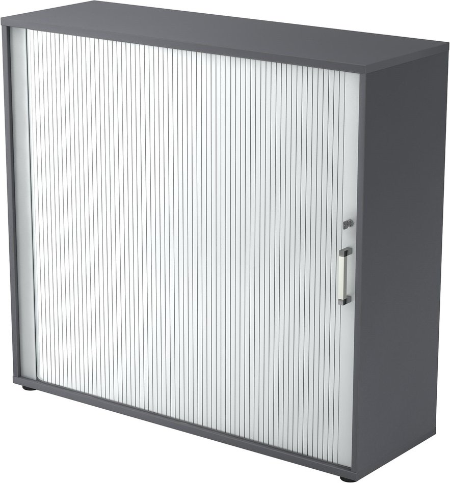 BETA 1733S | Rollladenschrank | 3 OH - Chromgriff Metall Graphit
