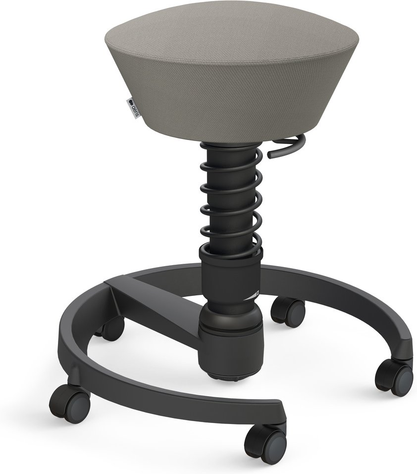 AERIS SWOPPER MIT ROLLEN - Swopper Standard Wollmischung Grau Gestell Schwarz