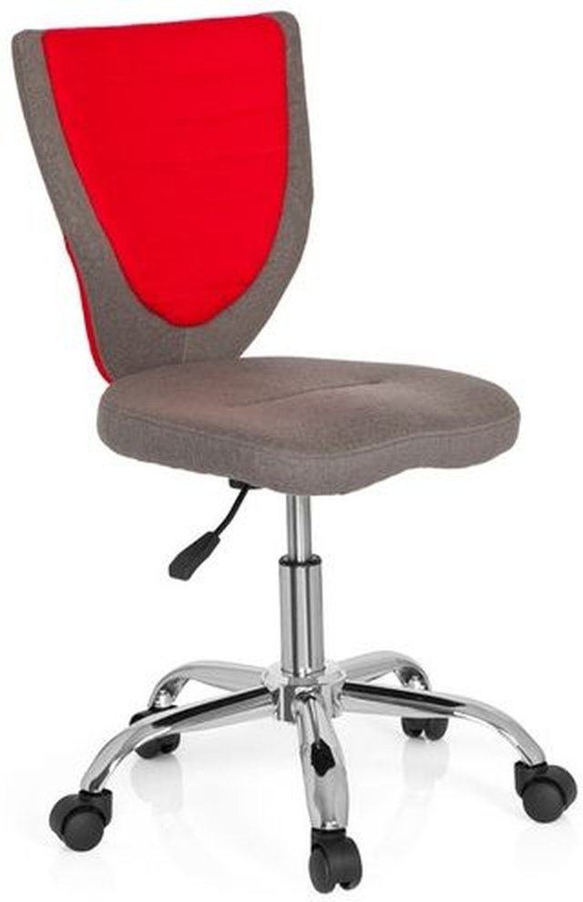 KIDDY COMFORT - Kinderdrehstuhl Grau / Rot