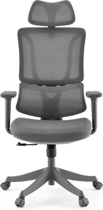 Ergomy Colore | Stoff / 3D Netz | Rahmen: Bunt - Home Office Bürostuhl Grau