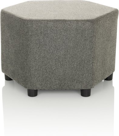 BAREO - Polsterhocker Grau