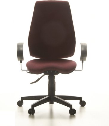 SYDNEY PRO - Profi Bürostuhl Dunkelrot Stoff