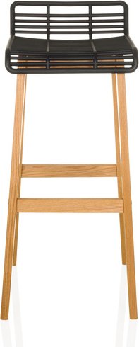 LONSO W - Barhocker Eiche/Schwarz