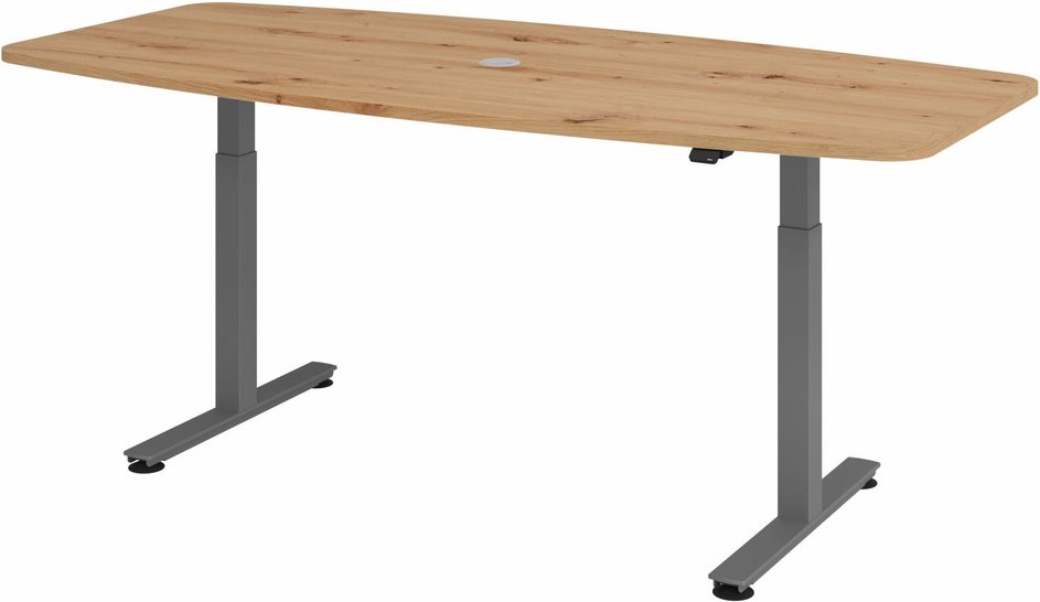 XMST 22 G | 220x103 | Schreibtisch elektrisch höhenverstellbar - 220 x 103 Asteiche elektrisch höhenverstellbar