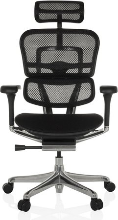 ERGOHUMAN GEN2 | Netzstoff / Stoff - Luxus Chefsessel Schwarz