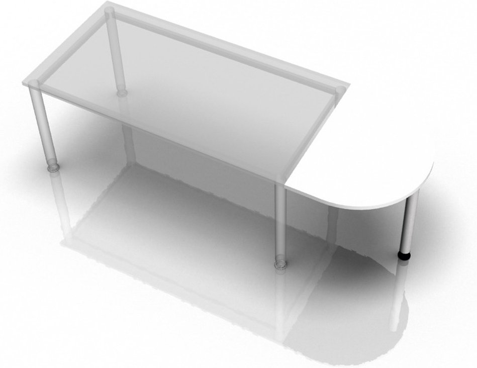 JA60 - Ansatztisch 60x80 Weiß