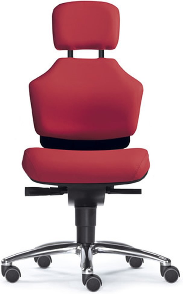 ZERO 51 - High End Bürostuhl mittel ohne Stoff Rot Gernot-M. Steifensand Stoff