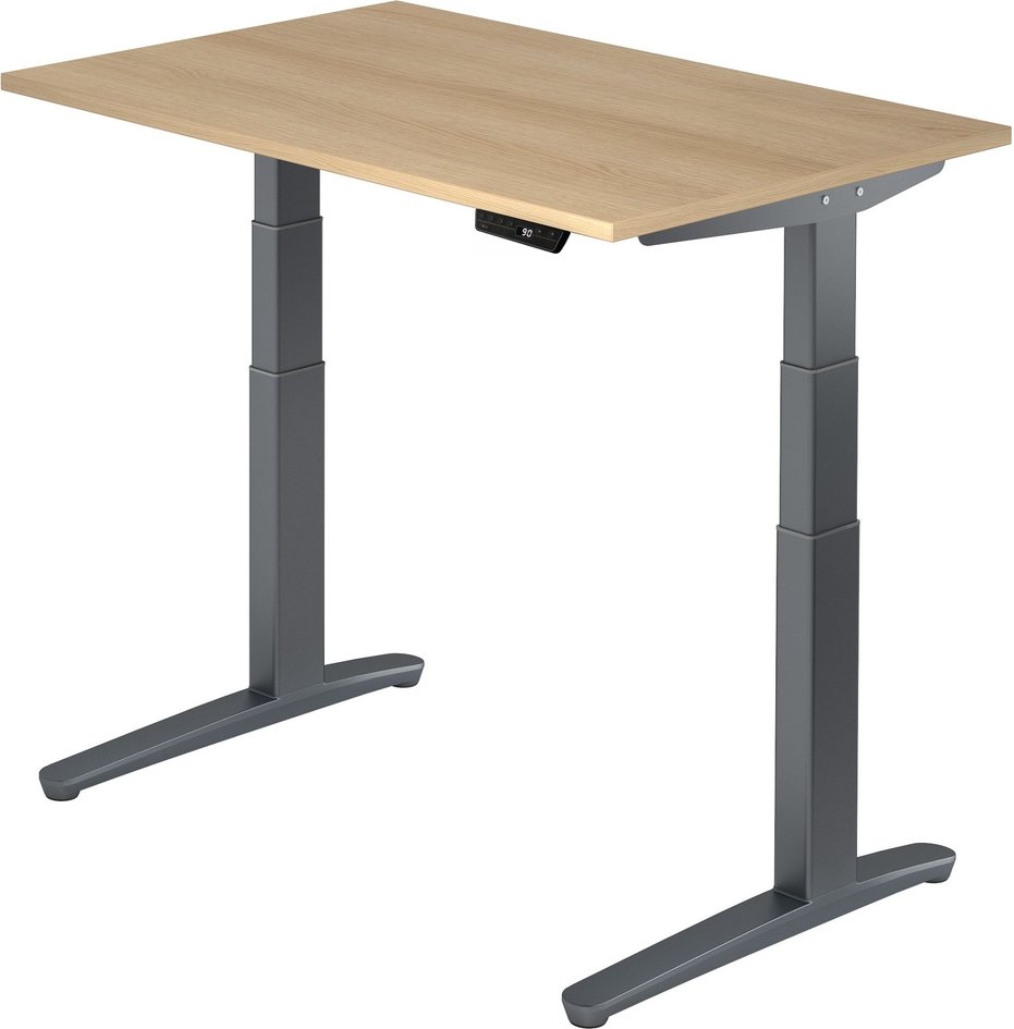 Thumbnail - XBHM 12 GG | Schreibtisch - 120 x 80 Eiche elektrisch höhenverstellbar
