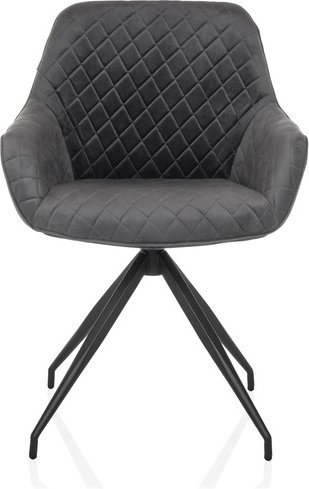 ELVERUM - Polsterstuhl Grau