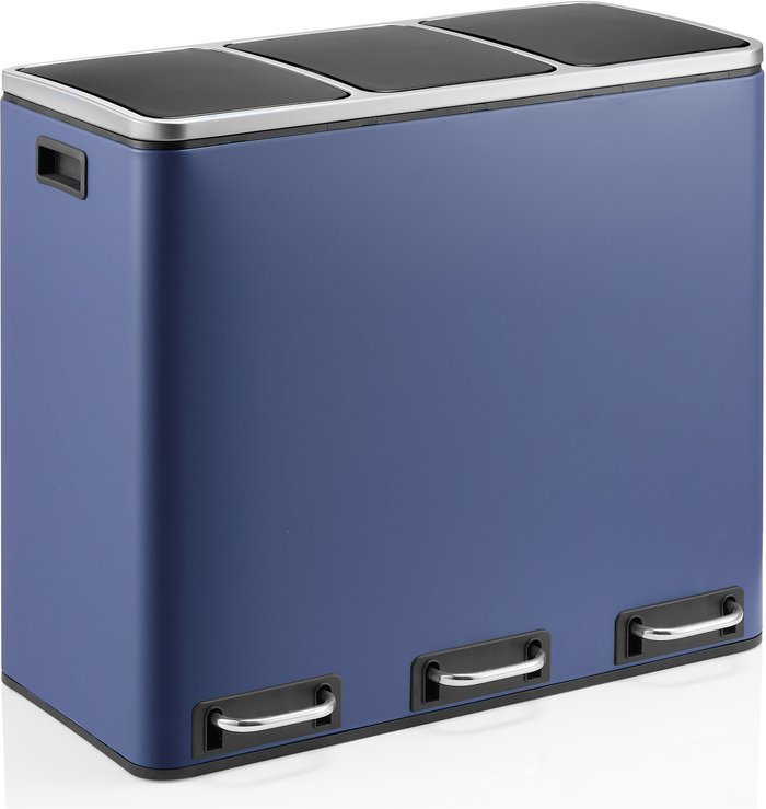 Clean 9 | 3 x 18L - Mülleimer Blau