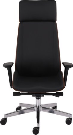 MOON WOOD HD - Chefsessel Schwarz/Walnuss