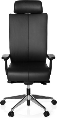 PRO-TEC XXL | Leder - Profi Bürostuhl Schwarz