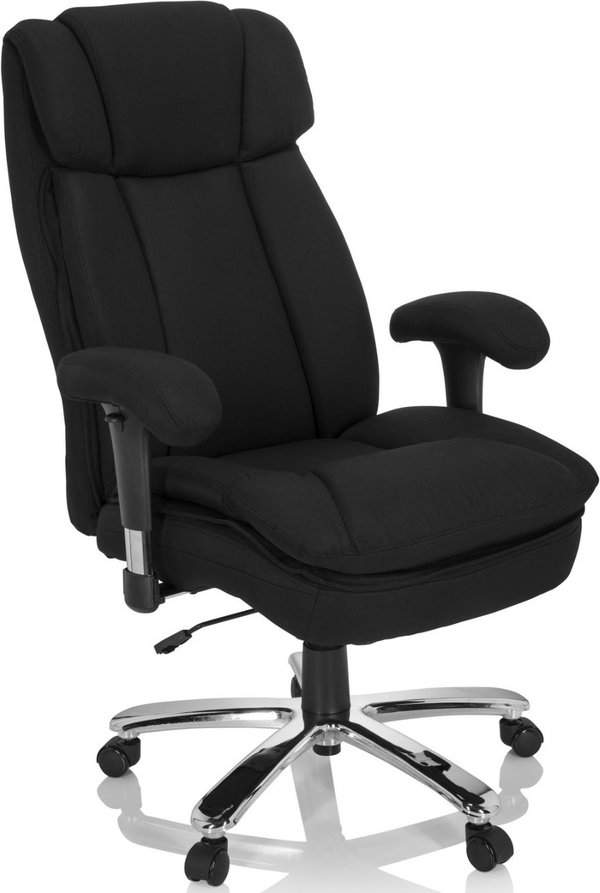 BUILDER XXL I | Stoff - XXL Drehstuhl Schwarz